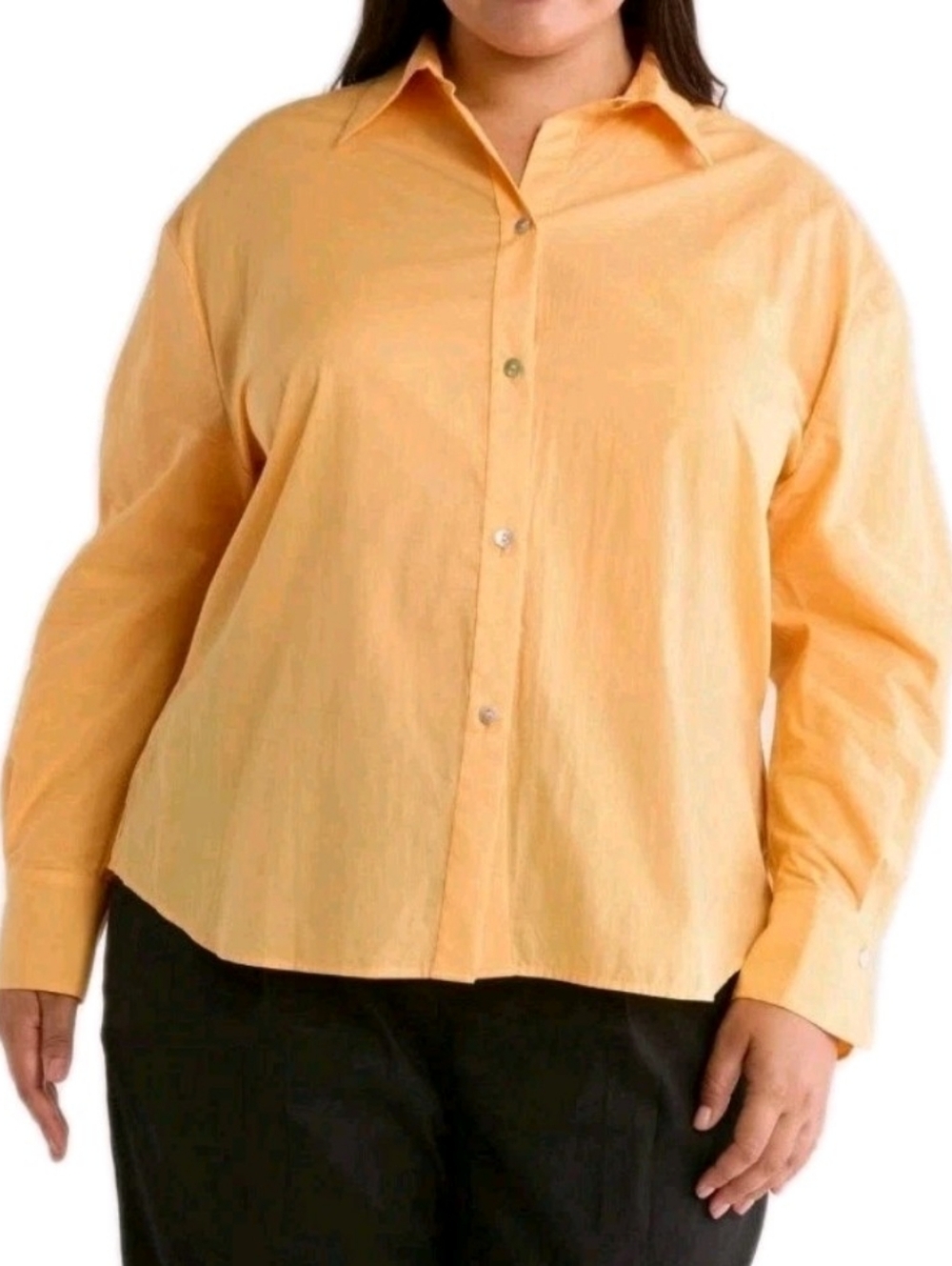 Vince Size 2X Sculpted Voile Button-Up Shirt  MSRP $295